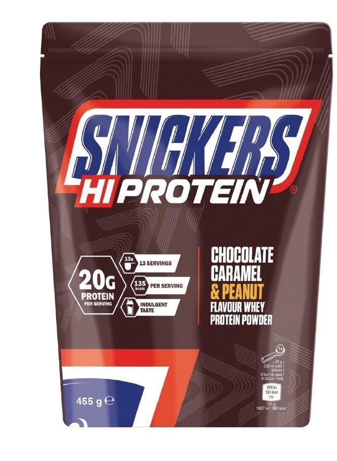 Snickers Chocolate Protein Powder 455g - Image 1